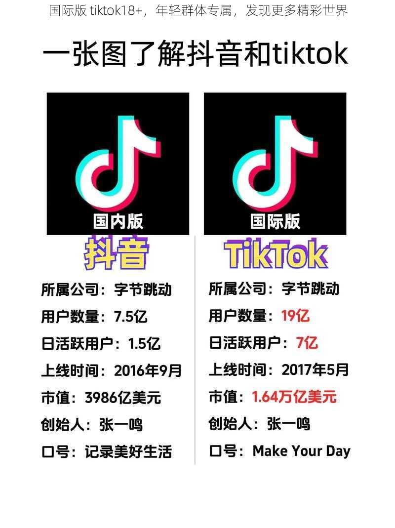国际版 tiktok18+,年轻群体专属,发现更多精彩世界