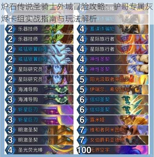 炉石传说圣骑士外域冒险攻略:驴哥专属灰烬卡组实战指南与玩法解析