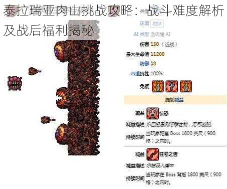 泰拉瑞亚肉山挑战攻略:战斗难度解析及战后福利揭秘